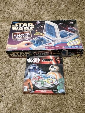 Star Wars Sorry! + Vintage Tiger Star Wars Electronic Galactic Battle